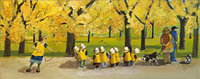Herding Ducks by Laurel Hibbert - Cowichan, BC Artist